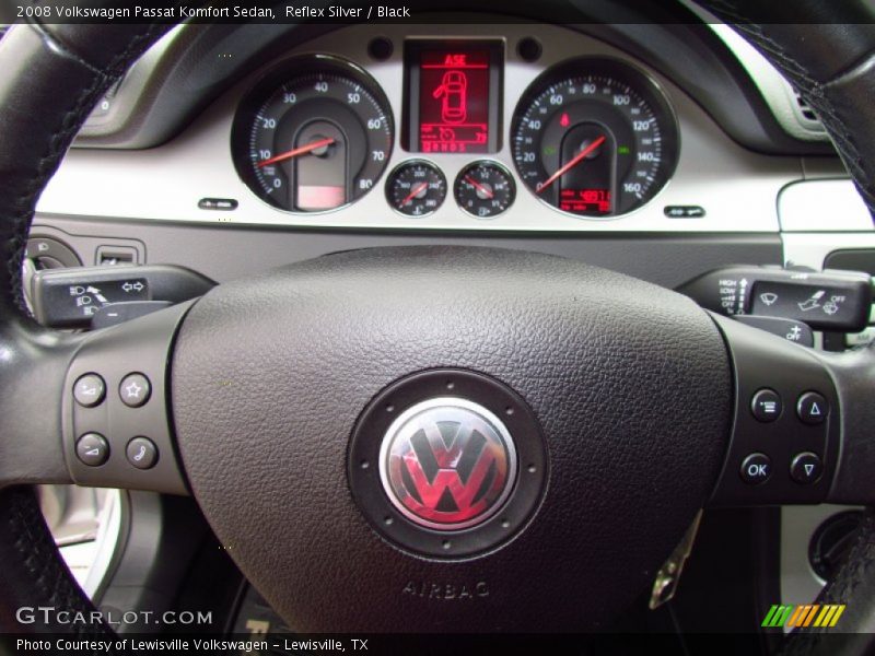 Reflex Silver / Black 2008 Volkswagen Passat Komfort Sedan