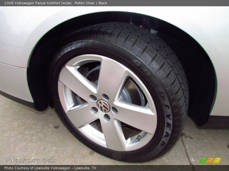Reflex Silver / Black 2008 Volkswagen Passat Komfort Sedan