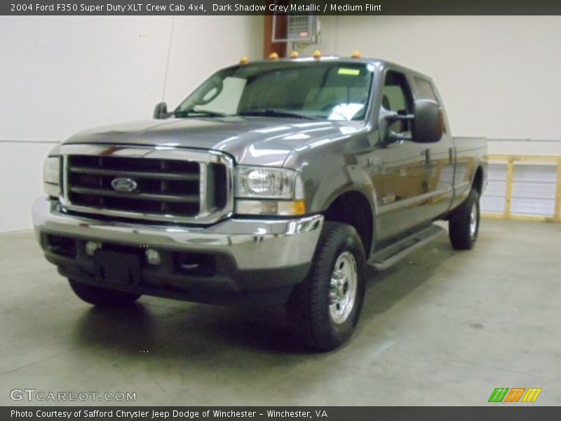 Dark Shadow Grey Metallic / Medium Flint 2004 Ford F350 Super Duty XLT Crew Cab 4x4