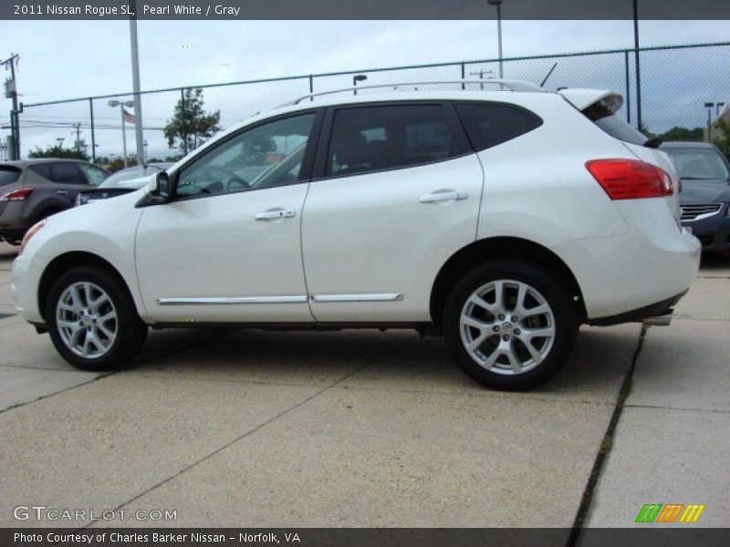 Pearl White / Gray 2011 Nissan Rogue SL