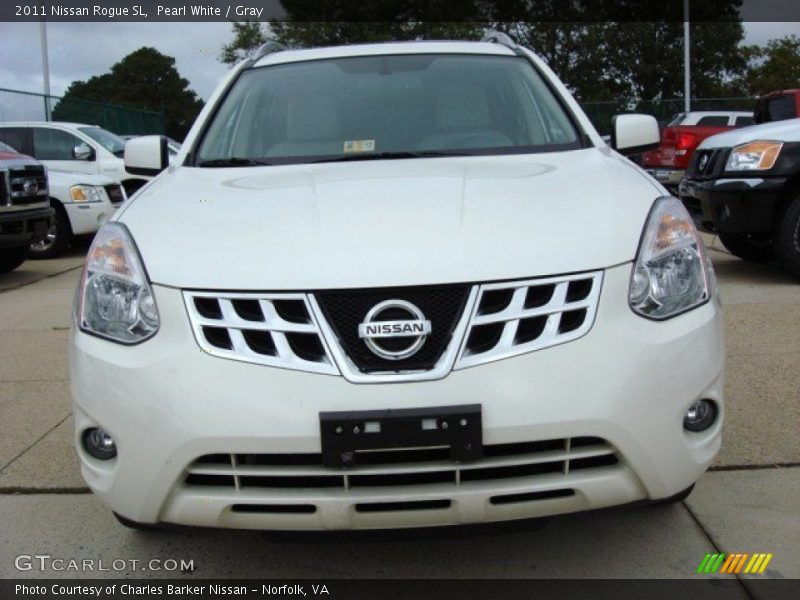 Pearl White / Gray 2011 Nissan Rogue SL
