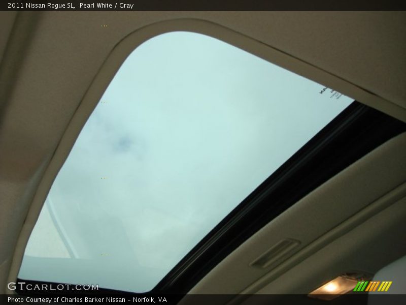 Pearl White / Gray 2011 Nissan Rogue SL
