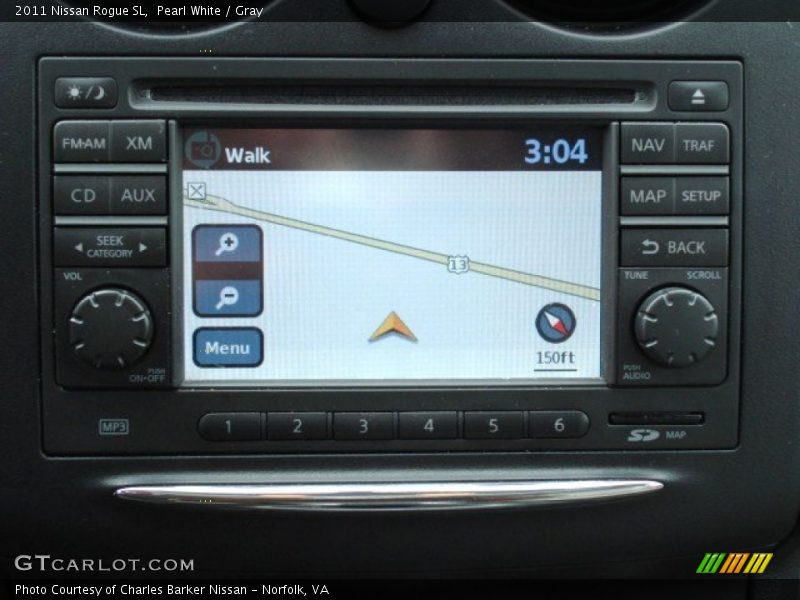 Pearl White / Gray 2011 Nissan Rogue SL