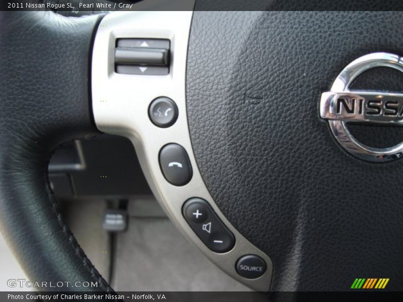 Pearl White / Gray 2011 Nissan Rogue SL