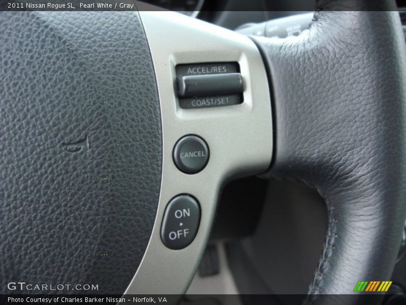 Pearl White / Gray 2011 Nissan Rogue SL