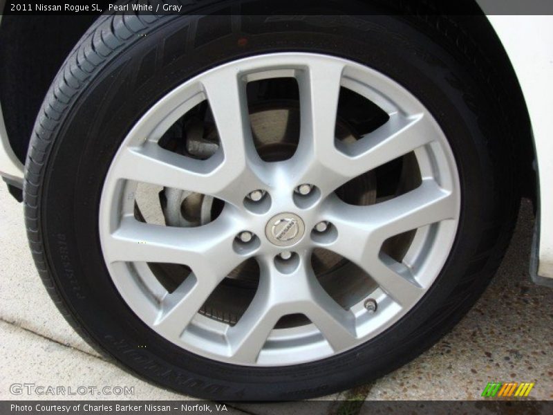 Pearl White / Gray 2011 Nissan Rogue SL