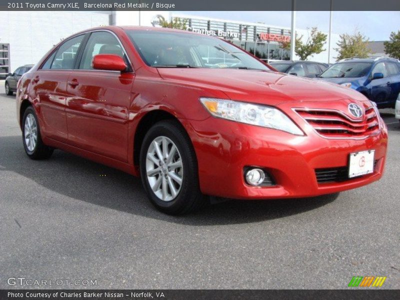 Barcelona Red Metallic / Bisque 2011 Toyota Camry XLE