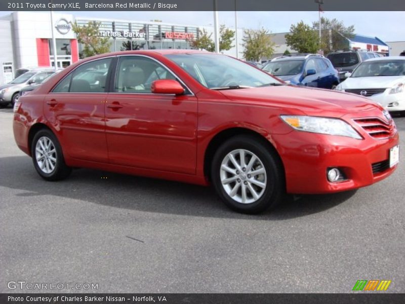 Barcelona Red Metallic / Bisque 2011 Toyota Camry XLE