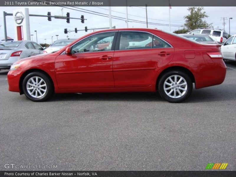 Barcelona Red Metallic / Bisque 2011 Toyota Camry XLE
