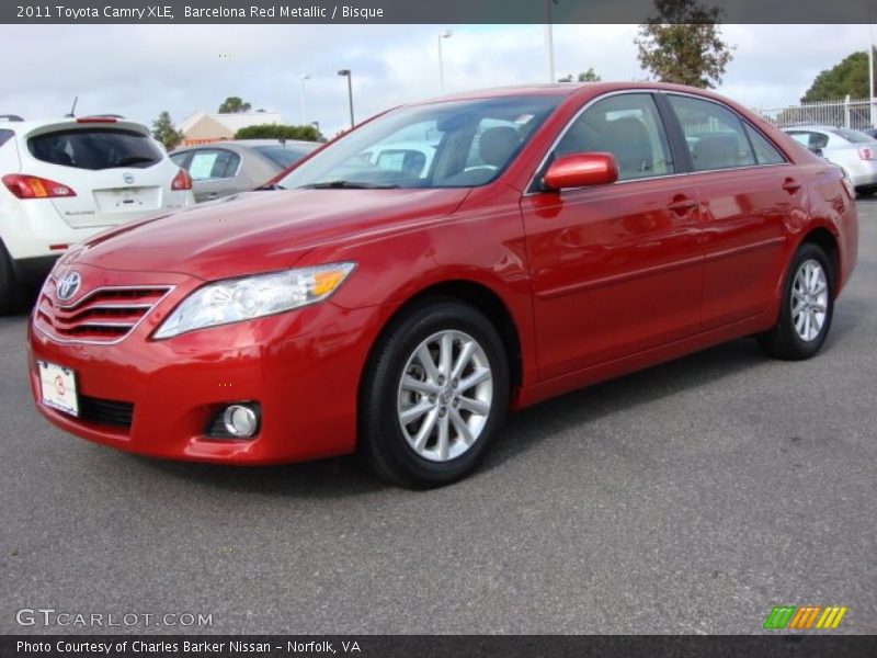 Barcelona Red Metallic / Bisque 2011 Toyota Camry XLE