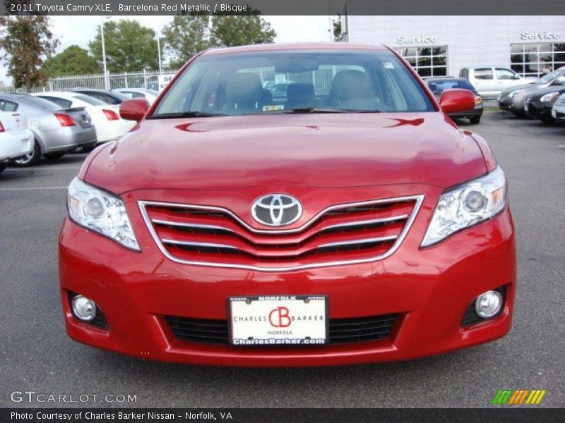 Barcelona Red Metallic / Bisque 2011 Toyota Camry XLE