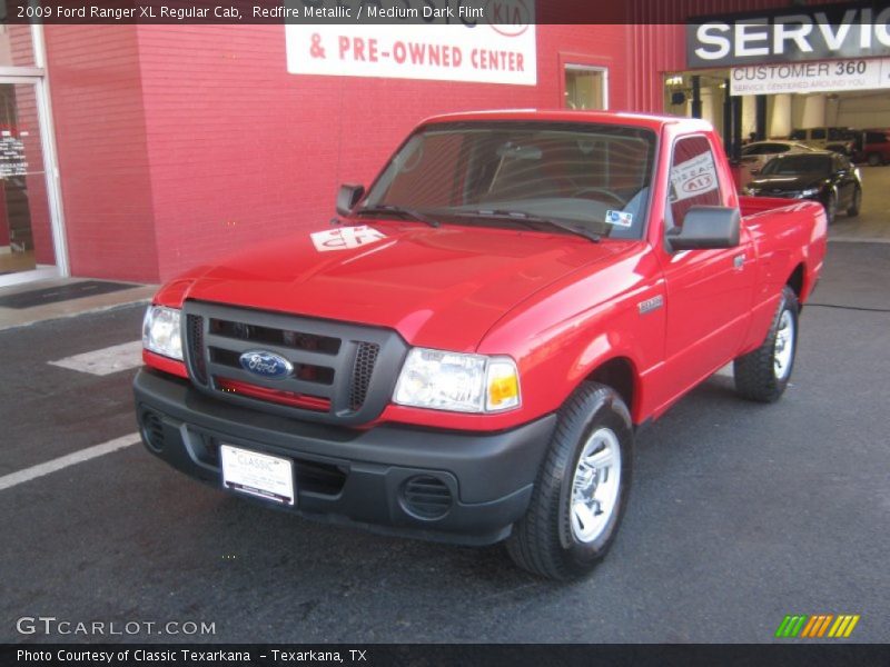 Redfire Metallic / Medium Dark Flint 2009 Ford Ranger XL Regular Cab