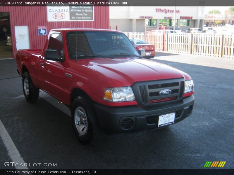 Redfire Metallic / Medium Dark Flint 2009 Ford Ranger XL Regular Cab