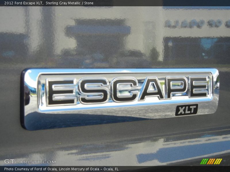Sterling Gray Metallic / Stone 2012 Ford Escape XLT
