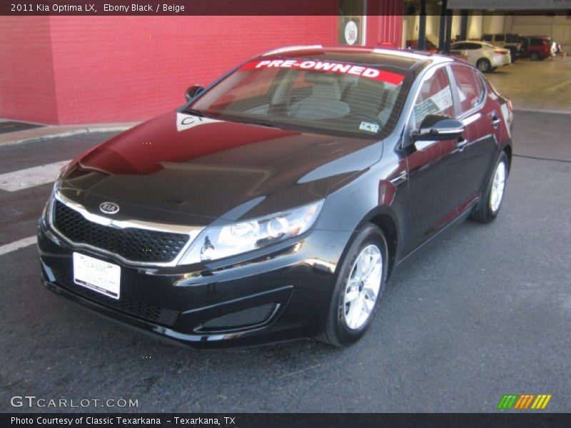 Ebony Black / Beige 2011 Kia Optima LX