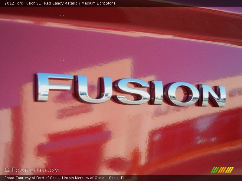 Red Candy Metallic / Medium Light Stone 2012 Ford Fusion SE