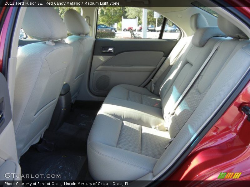 Red Candy Metallic / Medium Light Stone 2012 Ford Fusion SE