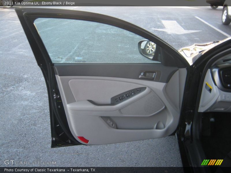 Ebony Black / Beige 2011 Kia Optima LX