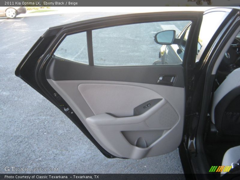 Ebony Black / Beige 2011 Kia Optima LX