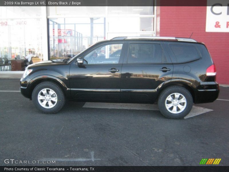 Ebony Black / Beige 2009 Kia Borrego LX V6