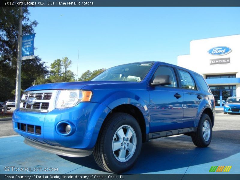 Blue Flame Metallic / Stone 2012 Ford Escape XLS