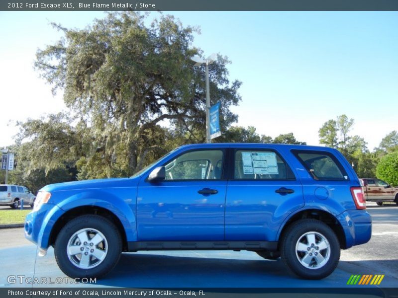 Blue Flame Metallic / Stone 2012 Ford Escape XLS