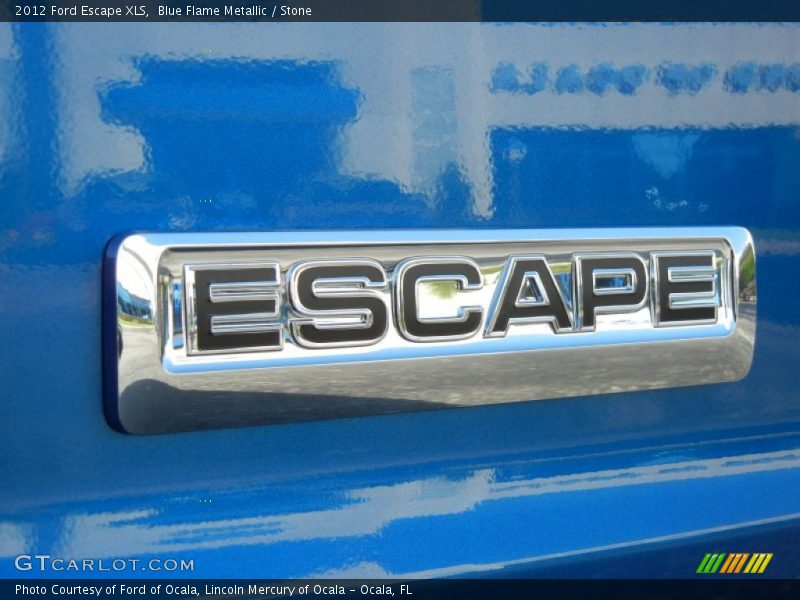 Blue Flame Metallic / Stone 2012 Ford Escape XLS