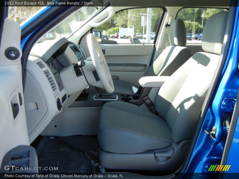 Blue Flame Metallic / Stone 2012 Ford Escape XLS