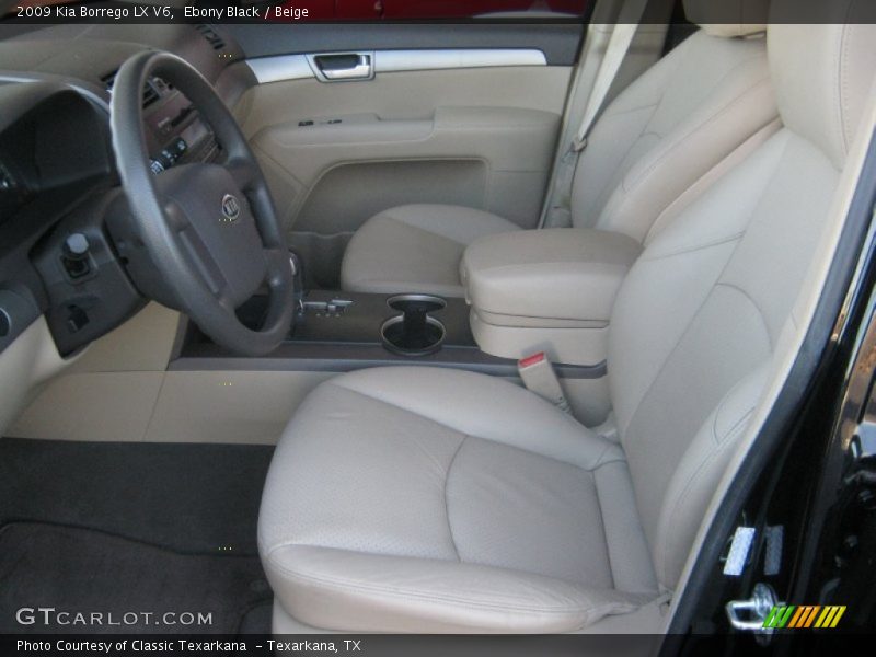 Ebony Black / Beige 2009 Kia Borrego LX V6