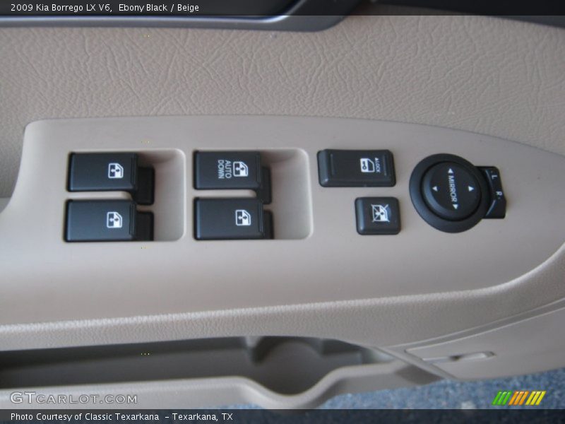 Ebony Black / Beige 2009 Kia Borrego LX V6