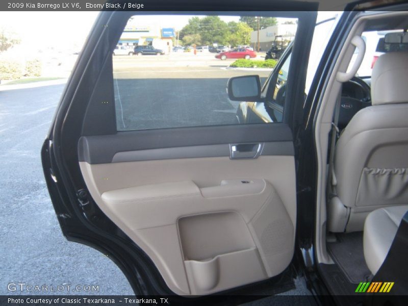 Ebony Black / Beige 2009 Kia Borrego LX V6