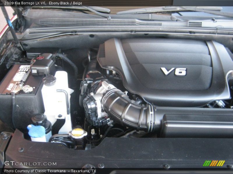 Ebony Black / Beige 2009 Kia Borrego LX V6