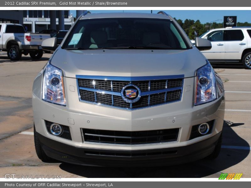 Gold Mist Metallic / Shale/Brownstone 2012 Cadillac SRX Premium