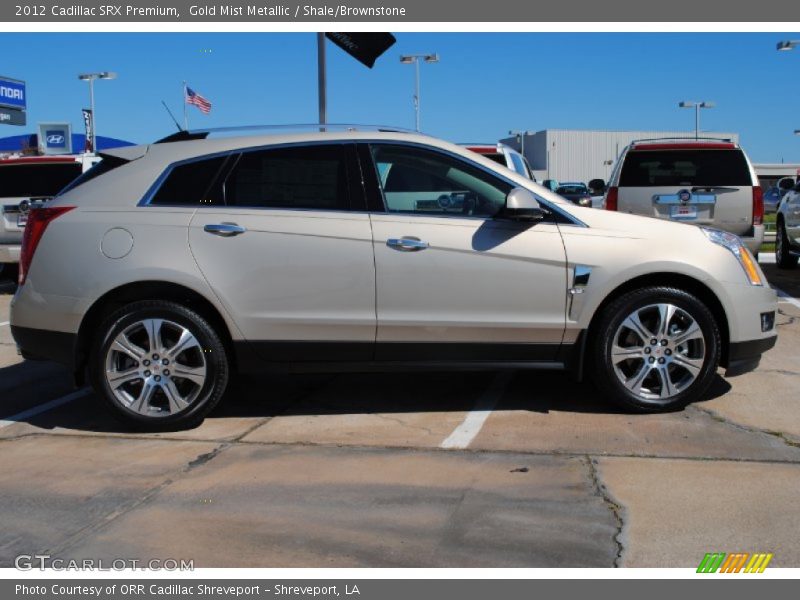 Gold Mist Metallic / Shale/Brownstone 2012 Cadillac SRX Premium