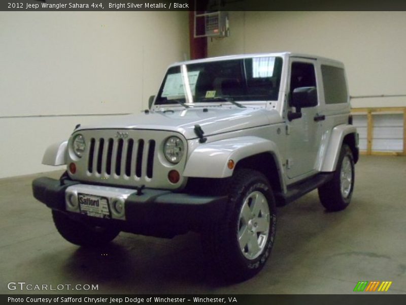Bright Silver Metallic / Black 2012 Jeep Wrangler Sahara 4x4