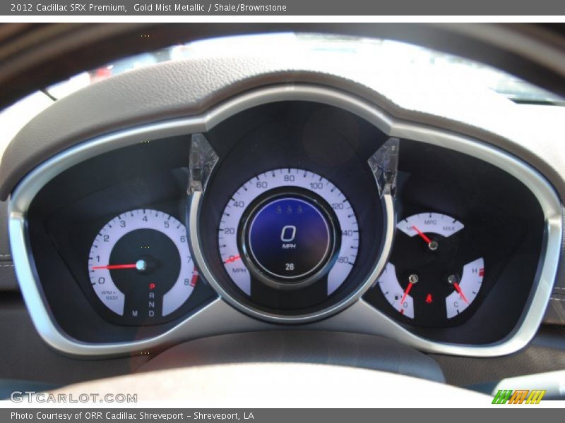 Gold Mist Metallic / Shale/Brownstone 2012 Cadillac SRX Premium