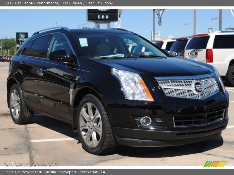 Black Raven / Titanium/Ebony 2012 Cadillac SRX Performance