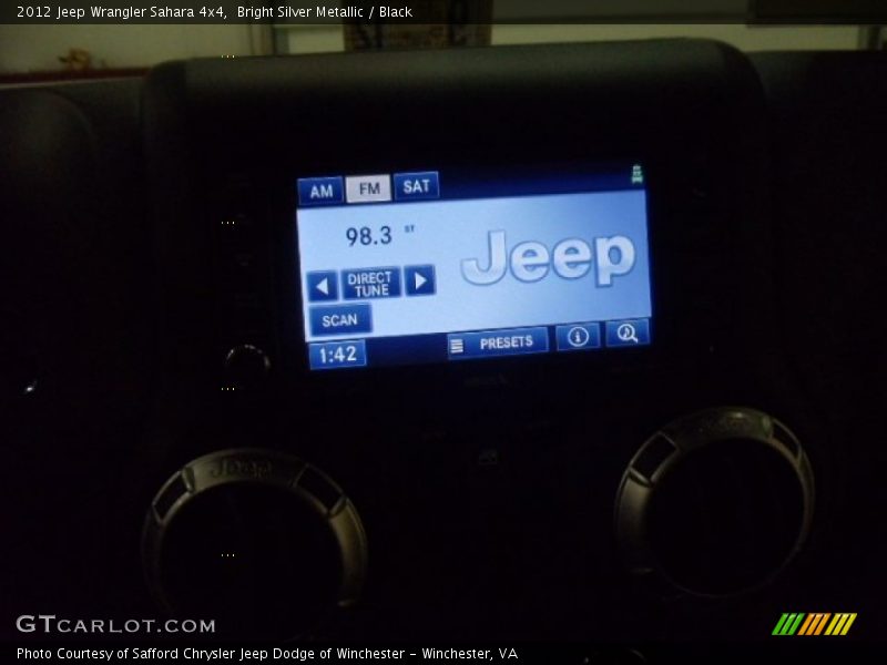 Bright Silver Metallic / Black 2012 Jeep Wrangler Sahara 4x4