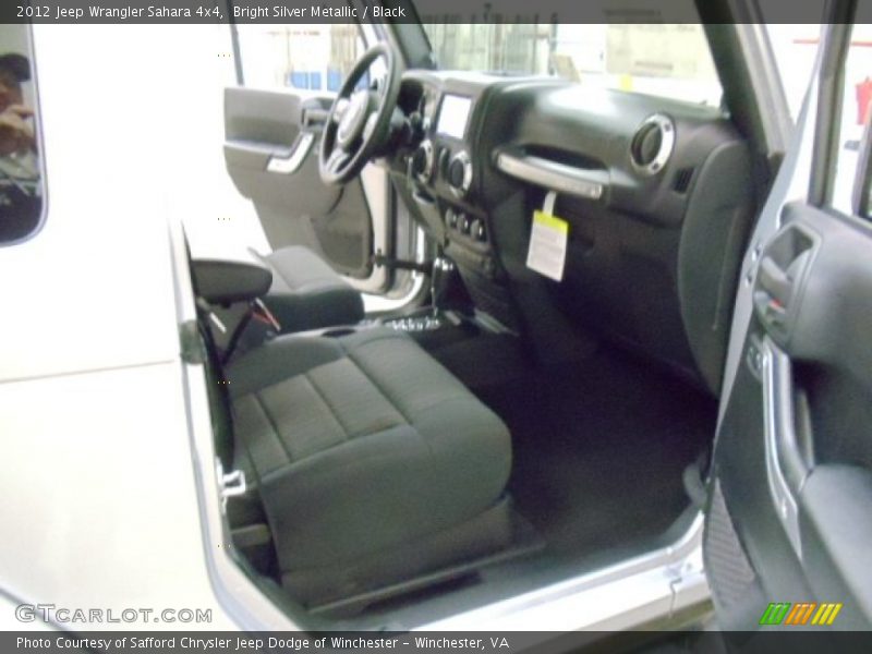 Bright Silver Metallic / Black 2012 Jeep Wrangler Sahara 4x4