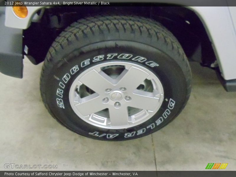 Bright Silver Metallic / Black 2012 Jeep Wrangler Sahara 4x4