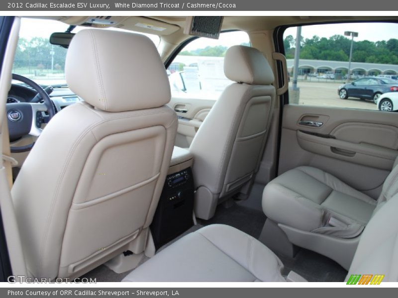 White Diamond Tricoat / Cashmere/Cocoa 2012 Cadillac Escalade ESV Luxury