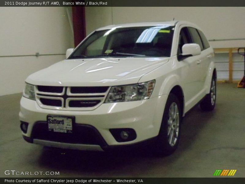 Bianco White / Black/Red 2011 Dodge Journey R/T AWD