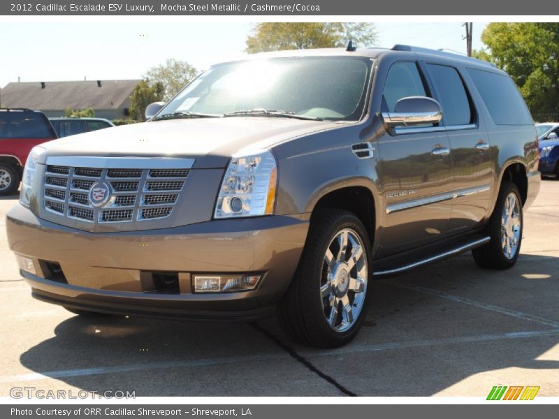 Mocha Steel Metallic / Cashmere/Cocoa 2012 Cadillac Escalade ESV Luxury