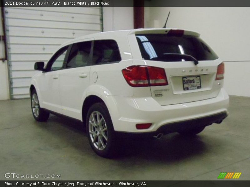 Bianco White / Black/Red 2011 Dodge Journey R/T AWD