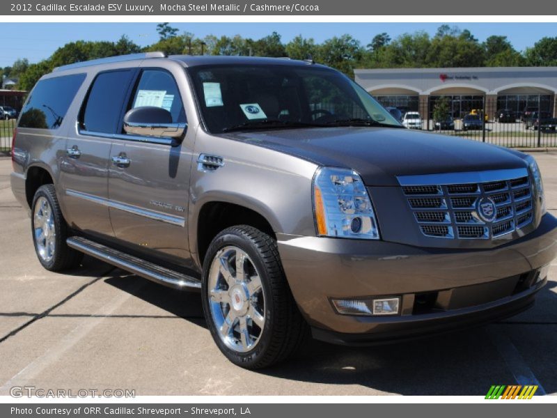 Mocha Steel Metallic / Cashmere/Cocoa 2012 Cadillac Escalade ESV Luxury