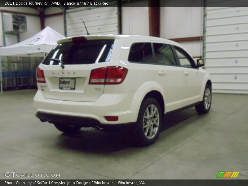 Bianco White / Black/Red 2011 Dodge Journey R/T AWD