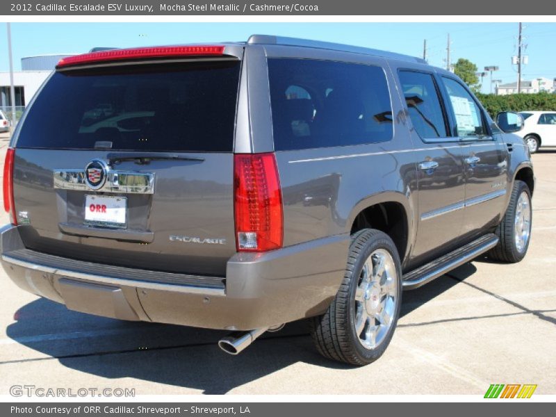 Mocha Steel Metallic / Cashmere/Cocoa 2012 Cadillac Escalade ESV Luxury
