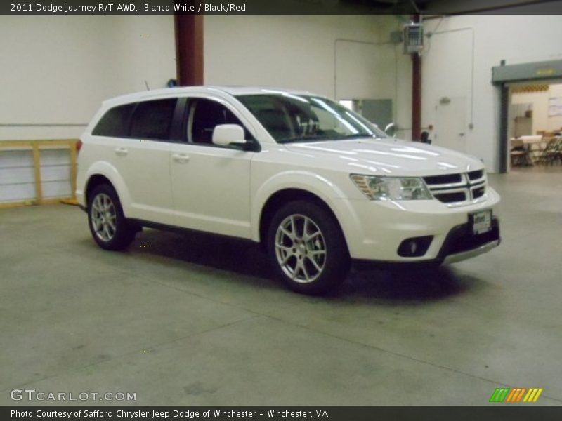 Bianco White / Black/Red 2011 Dodge Journey R/T AWD