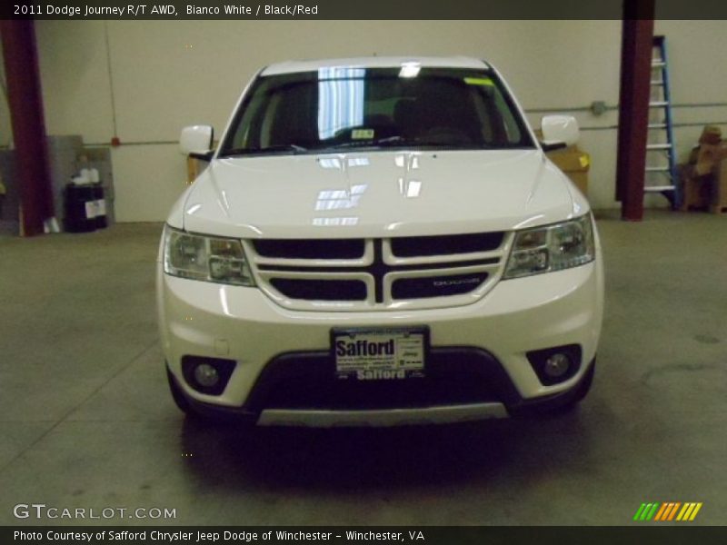 Bianco White / Black/Red 2011 Dodge Journey R/T AWD