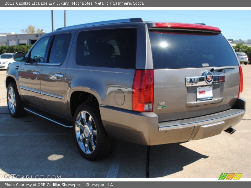 Mocha Steel Metallic / Cashmere/Cocoa 2012 Cadillac Escalade ESV Luxury
